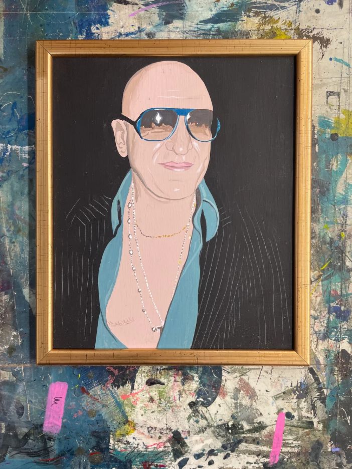 Pulpbrother Kojak című humoros pop-art portréja a kopasz televíziós nyomozóról