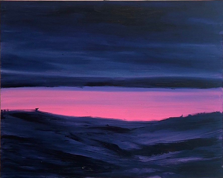 For Me, It’s Balaton - mixed media on canvas, 80x100 cm