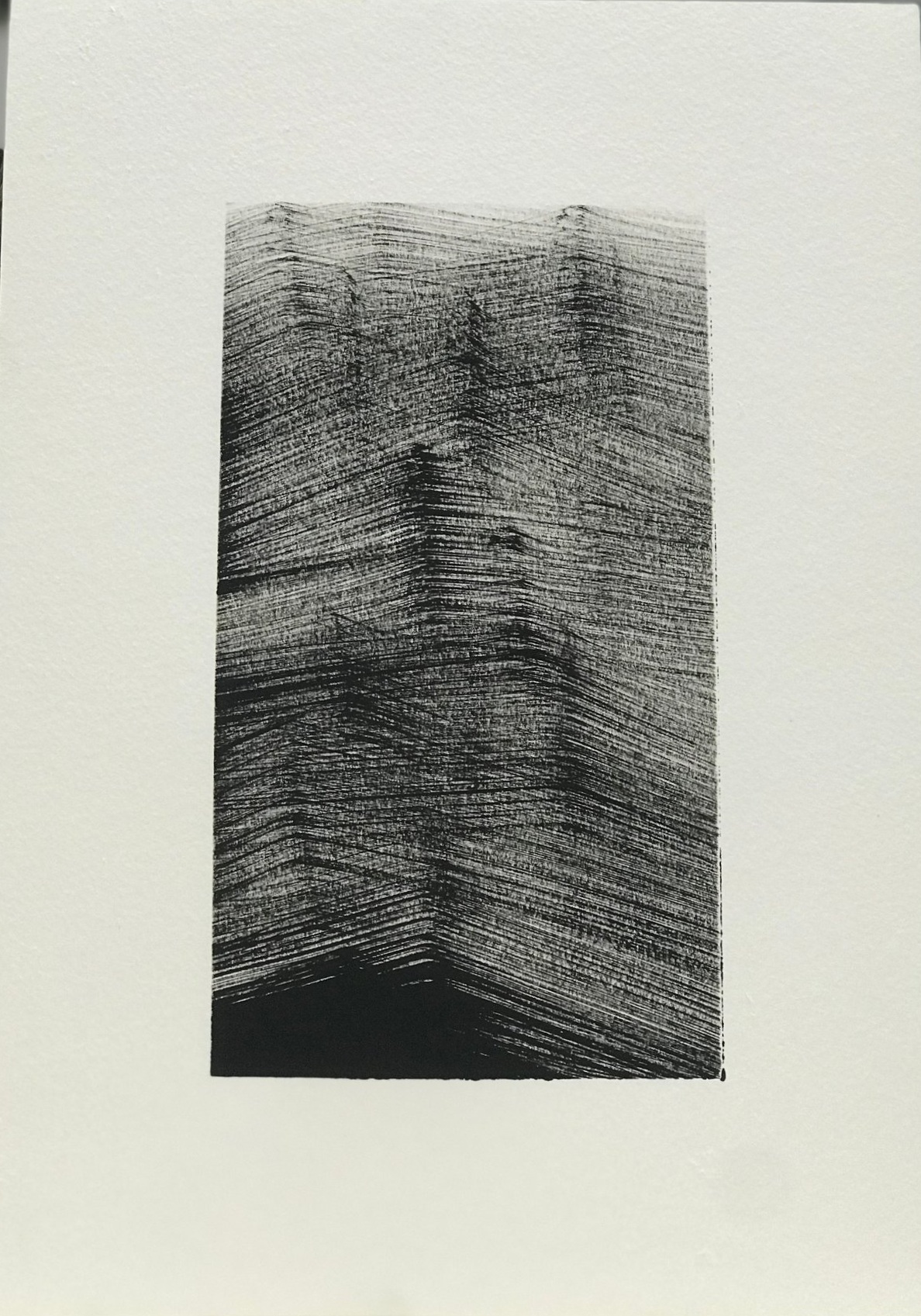 DARK TIMES Triptych/3 - acrylic on aquarelle paper, 21x30 cm