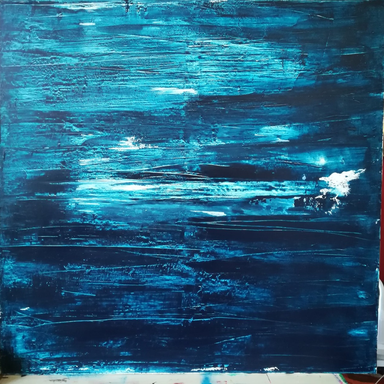 Shield - 80x80 cm acrylic paint on canvas