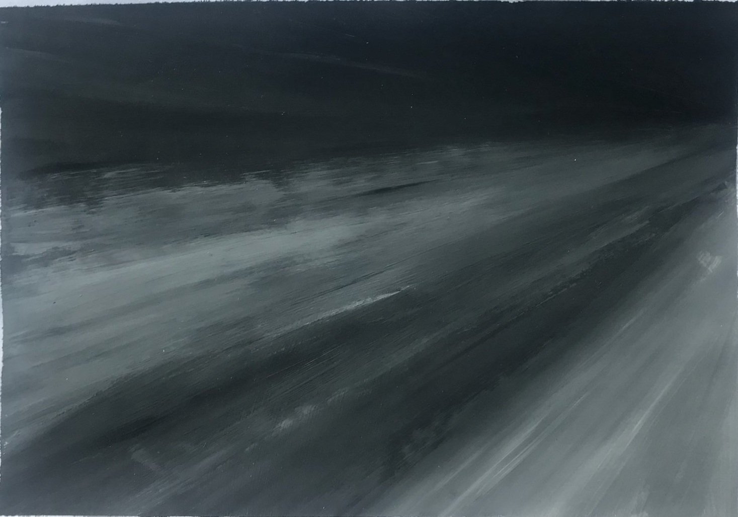 MONOCHROME study - cc 21x30 cm, acrylic on let's not talk about the quality paper