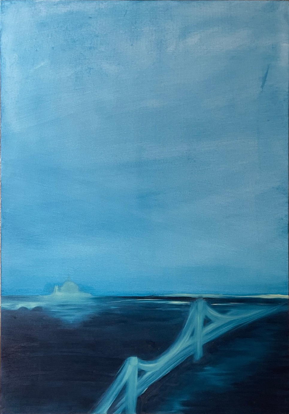 Budapest Blues - 100x70 cm, oil on canvas