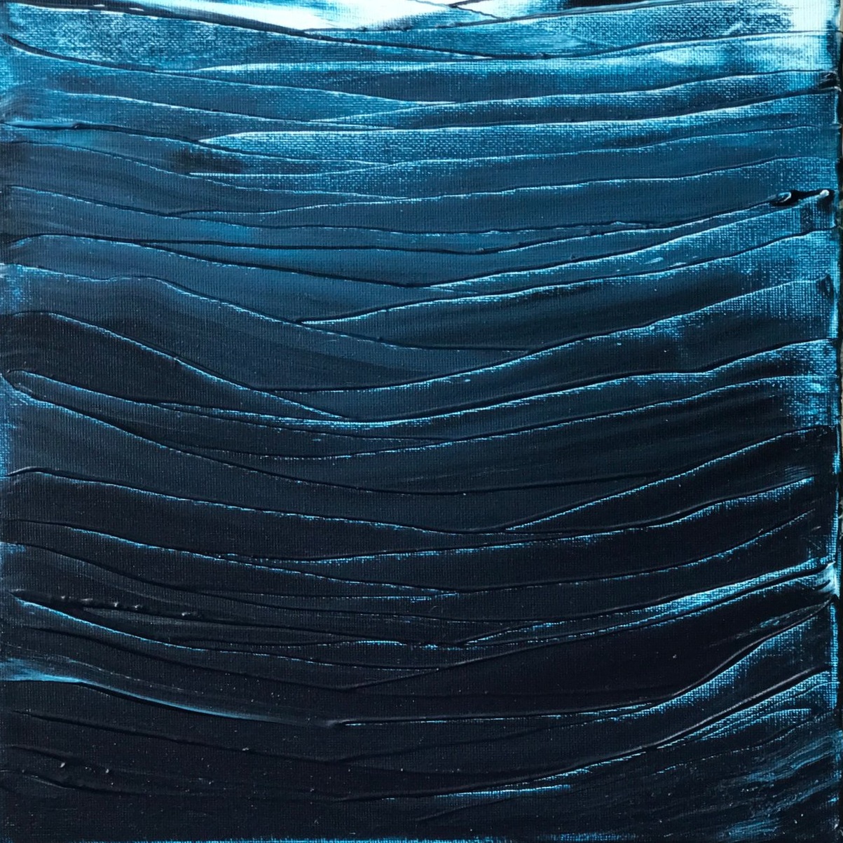 Deep breath and go - 30x30 cm acrylic on canvas