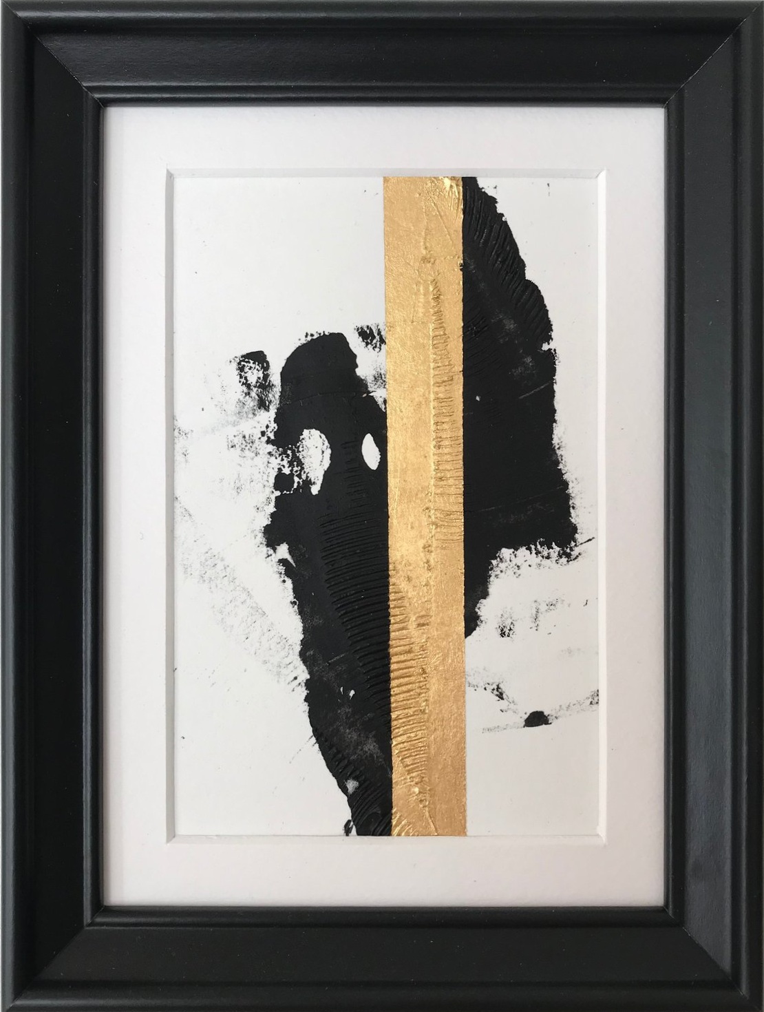 Balancing// Not good, not terrible - acrylic and 24 carat gold on fine quality paper