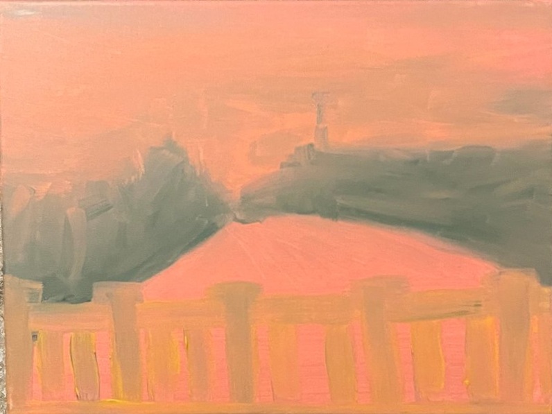 Parliament, liberty - 30x40 cm, oil on canvas