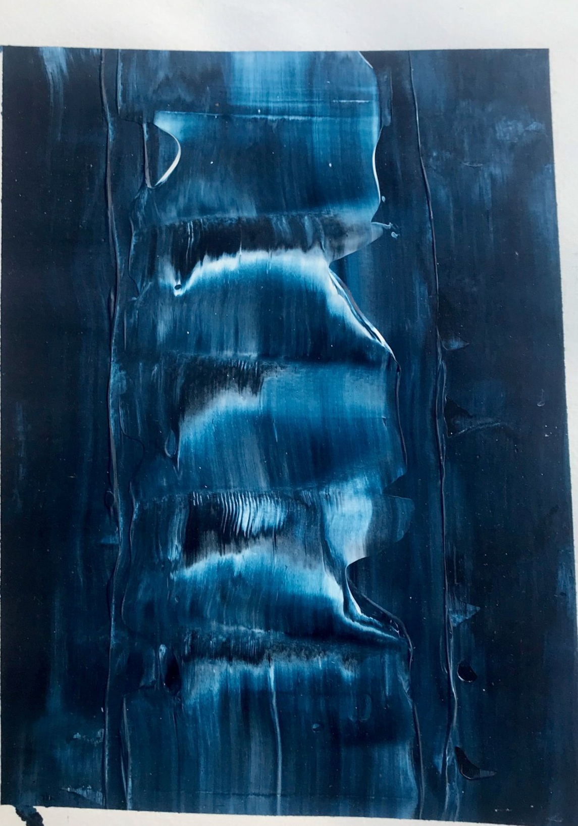 Without title - cc 21x30 cm, acrylic on aquarelle paper
