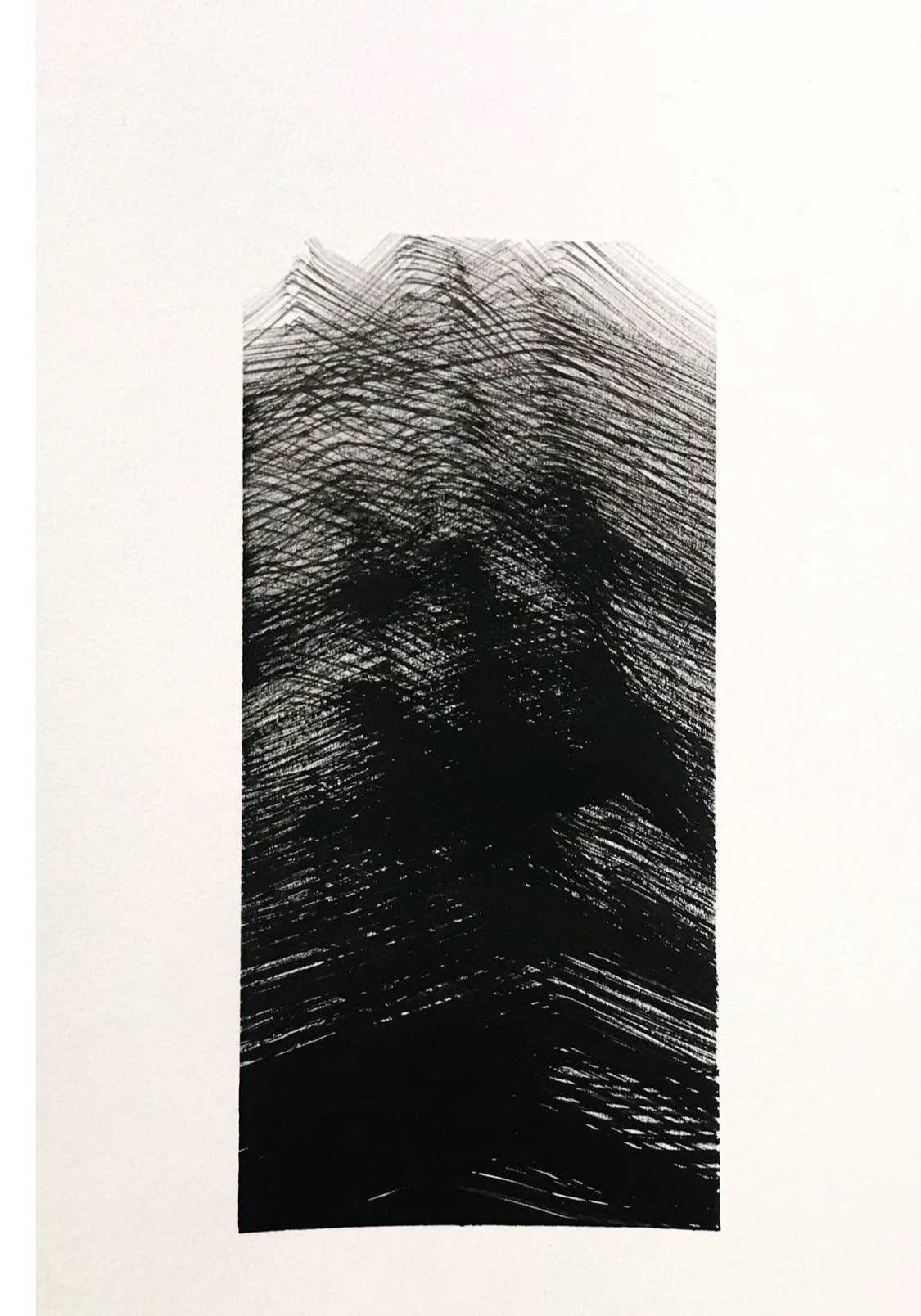 DARK TIMES Triptych/2 - acrylic on aquarelle paper, 21x30 cm
