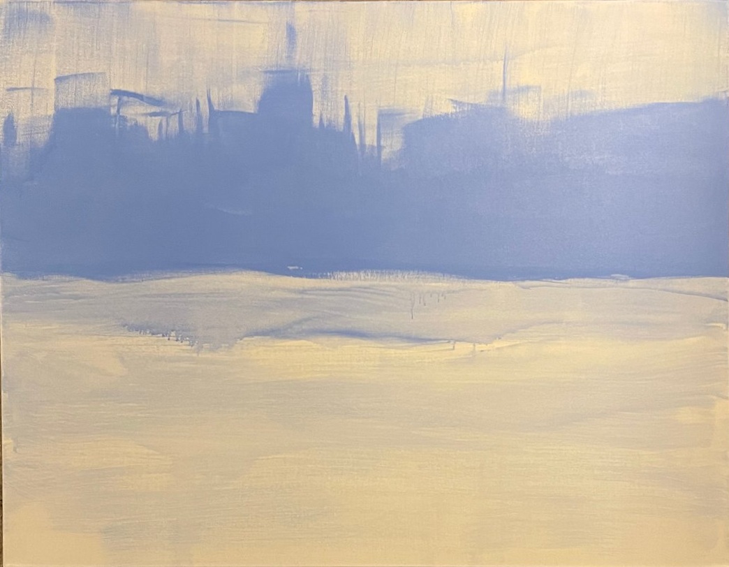 Cold summer - 70x90cm, acrylic on canvas